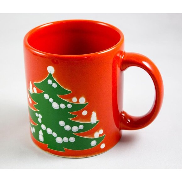 Waechtersbach Germany Red Christmas Tree Coffee Cocoa Mug 10 oz. - Picture 6 of 11